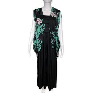 Vintage Neiman Marcus Long Nightgown and Shawl, size 6 - GUC